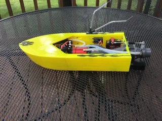 3D printed RC Jet boat OLD DESIGN by AlexMu | Download free STL model | Printables.com