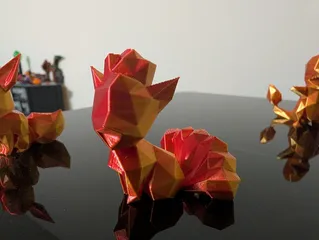 Vulpix - low poly (pokemon)