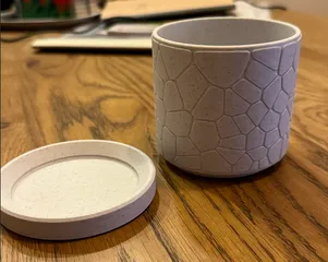 Vase #3 - curved Stone Pattern