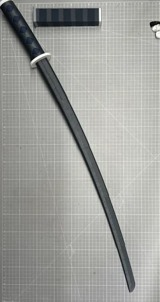 Collapsing Katana Print-in-Place (Multi-Color) by 3D Printing World, Download free STL model