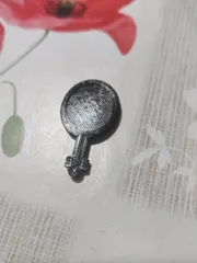 Paper towel holder key