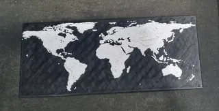 World Map w/ Exaggerated Topology