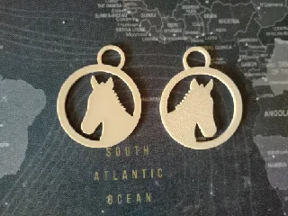 Cute Horse Head Key Chain
