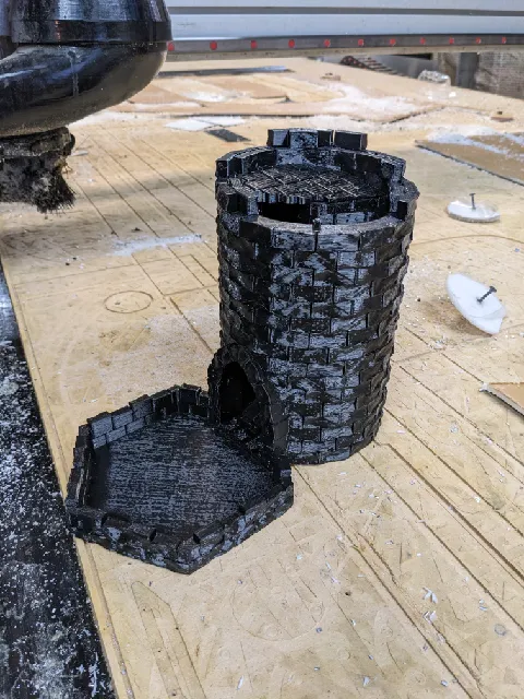 Make of Modular Dice Tower by Matthew Barton | Download free STL model ...