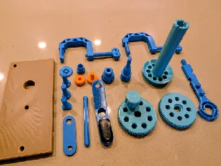 3D-Printed Yarn Winder – Gear-Driven Easy-Print Edition 100% Printable