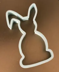 Easter bunny cookie cutter