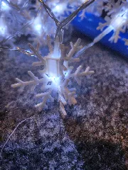 3-in-1 snow flake: Extension for Christmas tree lights + Standalone decoration + Hanging decoration