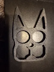 Cat Eyes Keychain two-finger brass knuckles