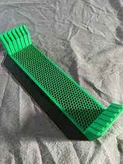Bambu Build Plate Holder with 2-8 tapered slots, open infill, optional tongue