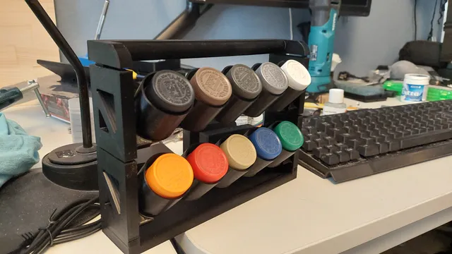 Modular Vertical Paint Rack by Anthony S | Download free STL model ...