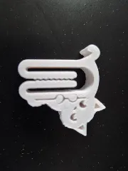 Small Clip with cuty cat shape - for bag & other packaging / No support
