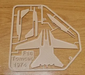 F14 Tomcat kit card - Famous Planes