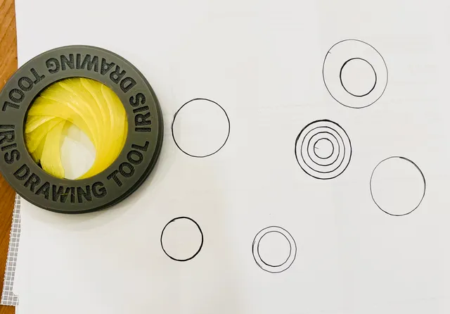 Make of Iris Compass Circle Drawing (Easy to assemble) by Adam L