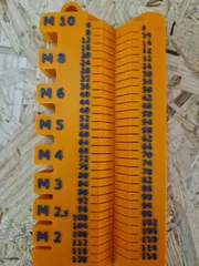 Screw measuring tool, M2-M10, 4-120mm
