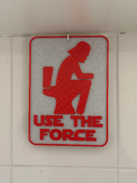 Make of Use the force sign by Witties | Download free STL model ...