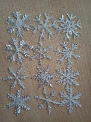 Snowflakes 4th set for christmas tree decoration