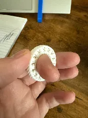 Fidget Gear Ring with inside knurling