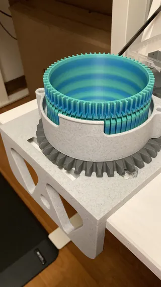 Circular Sock Knitting Machine For My MOM and YOU! V2! With Ribber. Legare  Style Machine! by JeepingJohnny, Download free STL model