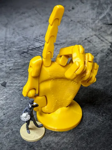 Poseable articulated hand model by Michael Wycoff | Download free STL ...
