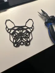 French bulldog wall face decor