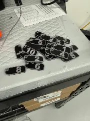 Keychain numbers 0-10