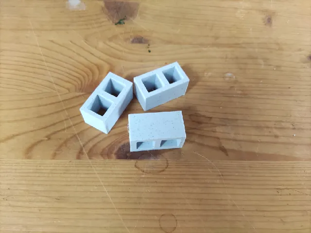 Make of Cement blocks scale model for diorama 1/14, 1/16 ,1/12,1/10 by ...