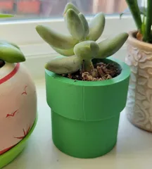 Warp Pipe - Super Mario - Flower pot / planter
