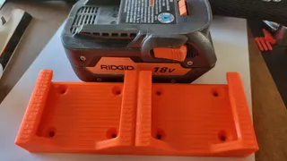 RIDGID Tools Double 18V Battery Holder with Slant