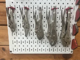 Peg Board Vise Grip Holder