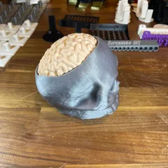 Skull with Brain - Candy Hiding Place
