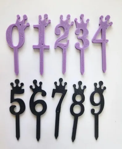Numbers cake topper by David Horák | Download free STL model ...