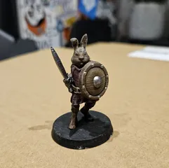Easter Bunny Warrior  28mm (FDM, No supports needed)