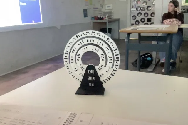 Cryptic Calendar by Trulli3D | Download free STL model | Printables.com