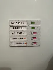 Magnetic Toggleable Physical Todo List For Fridge