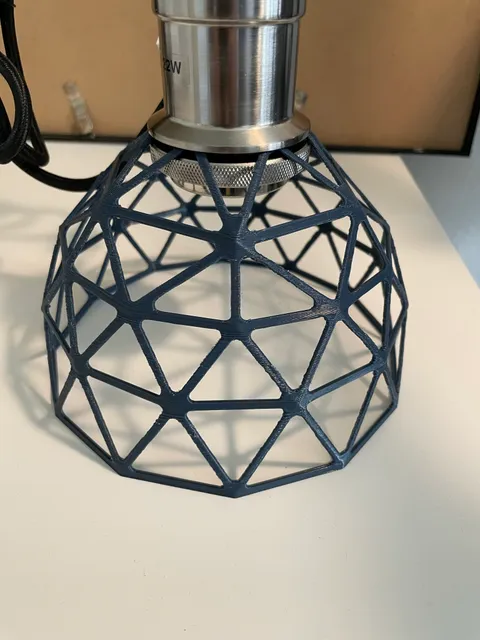 Make of Geodesic Lamp Shade by rosenbjerg | Download free STL model ...