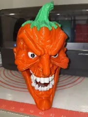 Scary Pumpkin Head - Multicolor