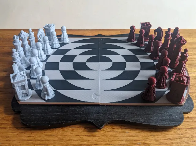 Make of Singularity Chess Board by Sarah R. | Download free STL model ...