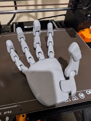 Poseable articulated hand model by Michael Wycoff | Download free STL ...