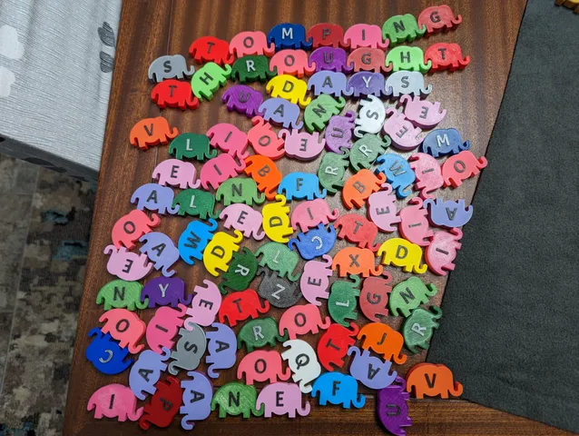 Linkable Elephants - Letters & Numbers (Redesign/Remix) by Felix ...