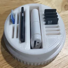 Micro sd card holder with adaptors