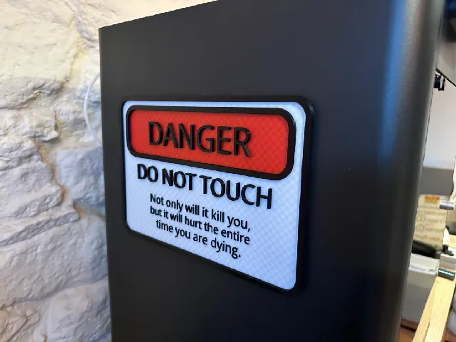 Make of Danger Sign by Lewis | Download free STL model | Printables.com