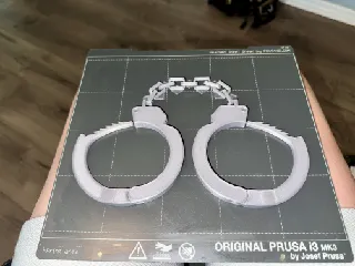 Toy Handcuffs with Key (print-in-place)