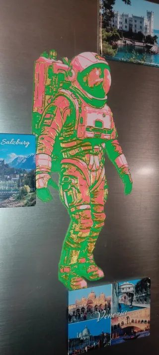 Man in a Spacesuit Graphic Art by Steve from HueForge