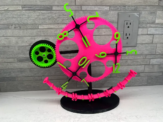 Wandering clock stand for Desk/bookcase with integrated wall mount ...