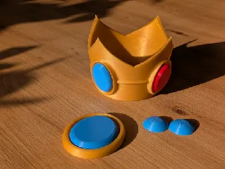 Princess Peach Tiara Costume – Crown, headband, broach and earrings