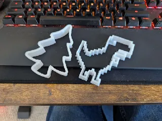 Chrome Dino Cookie Cutter
