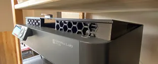 Lid riser for BambuLab P1S and X1C