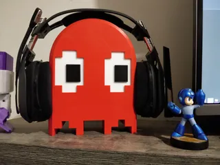 Pac-Man Ghost Headphones Stand (with storage box).