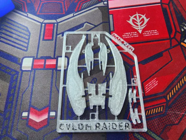 Make of Cylon Raider Kit Card by Lunartique | Download free STL model ...