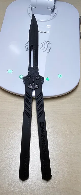 Fully Printable ~* Butterfly Knife Balisong Design - CyberPunk Arasaka  Remix Hardware Included In Print Files by Night Raid, Download free STL  model